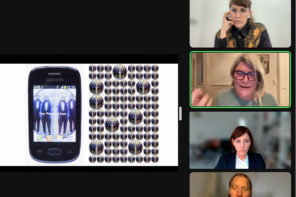 Screenshot by Simone Pfeifer, Anja Dreschke and Anna Lisa Ramella. Talk by Jennifer Deger, with kind permission of all depicted parties