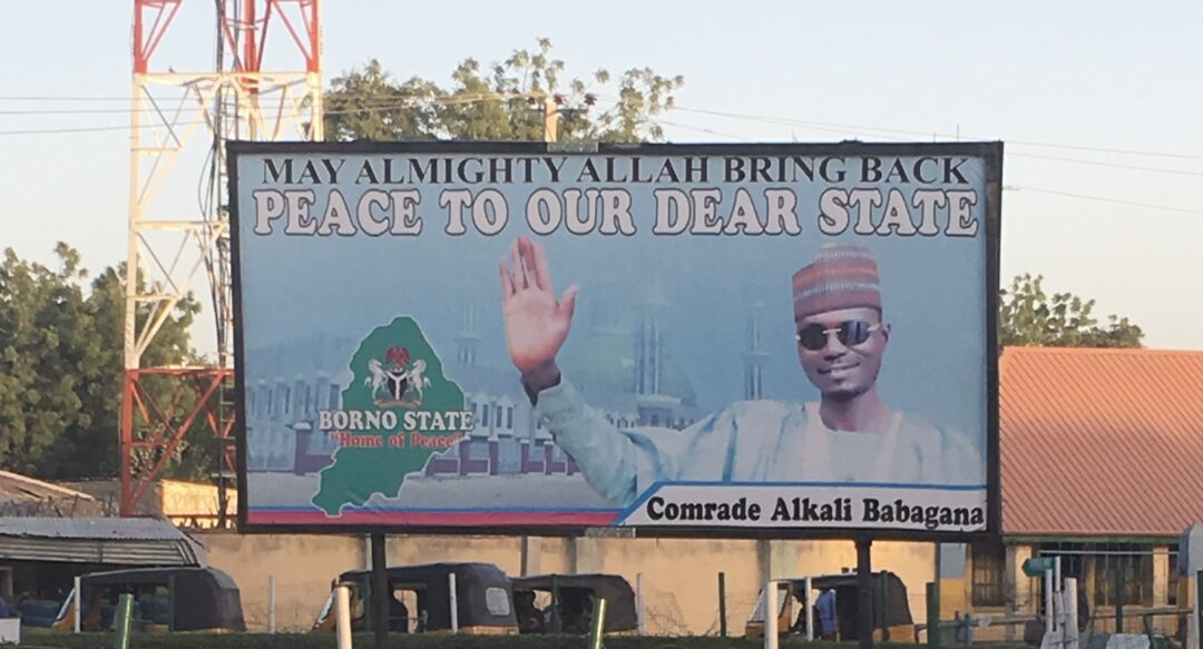 A poster featuring a local politician